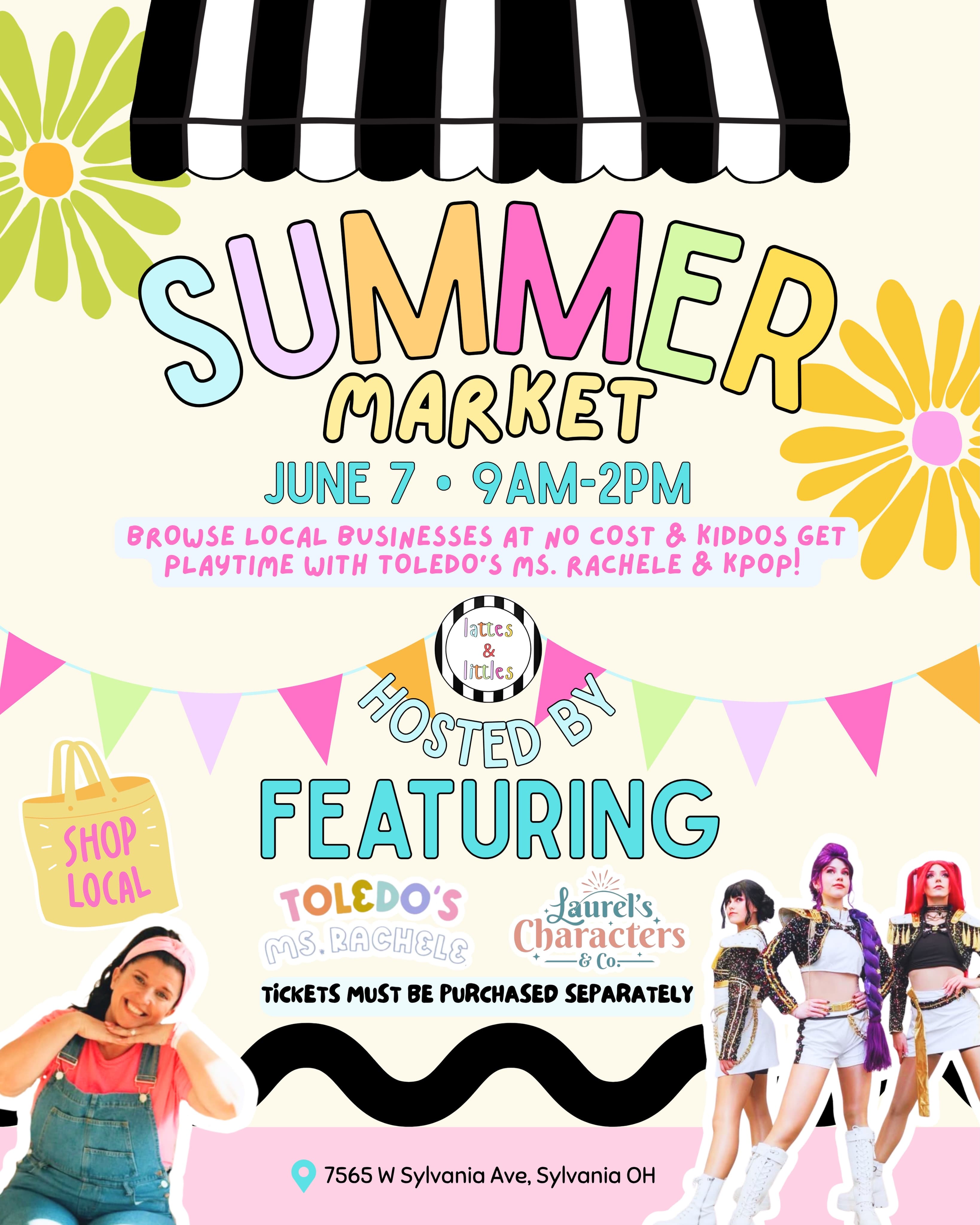 LIttles and Lattes Summer Fair Poster